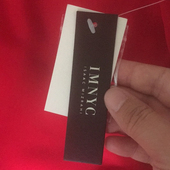 Full, flowing sleeves and light, airy material in Ruby red top size M - Picture 7 of 7